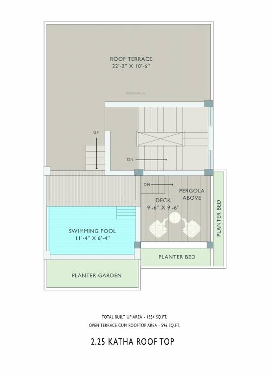  gems bougainvillas Floor Plan Terrace Floor Plan