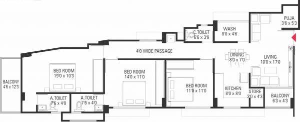  rangbindu-flats Floor Plan Floor Plan
