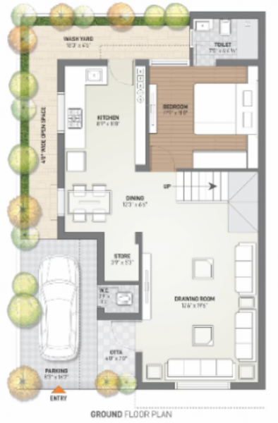  villa Floor Plan Ground Floor Plan