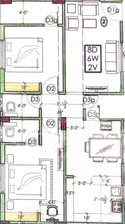 Floor Plan nandis prasanna residency Floor Plan Floor Plan