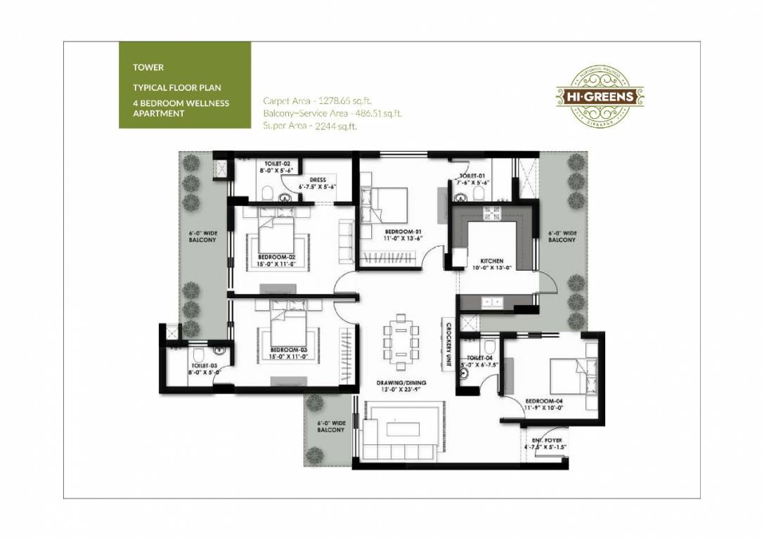  hi greens Floor Plan Floor Plan