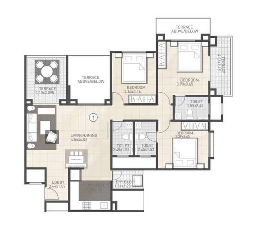  24k sereno buildings c and d Floor Plan Floor Plan