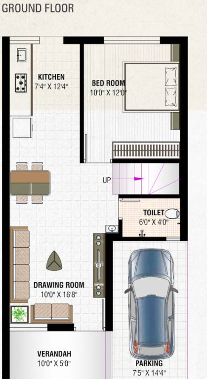  pavitra bunglows Floor Plan Ground Floor Plan