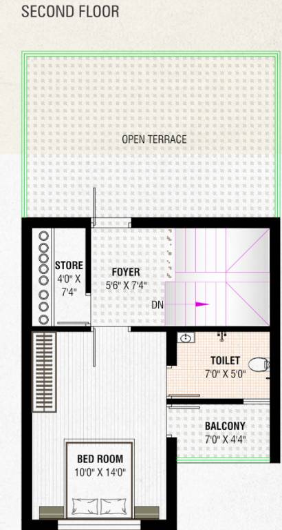 Second Floor Plan pavitra bunglows Floor Plan Second Floor Plan