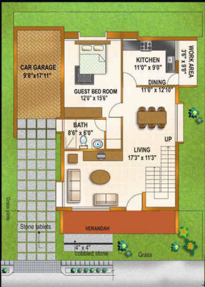  house Floor Plan Ground Floor Plan