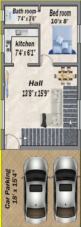  rainbow villa Floor Plan Ground Floor Plan
