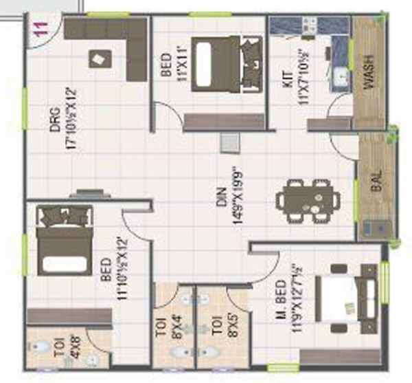  brundavanam Floor Plan Floor Plan
