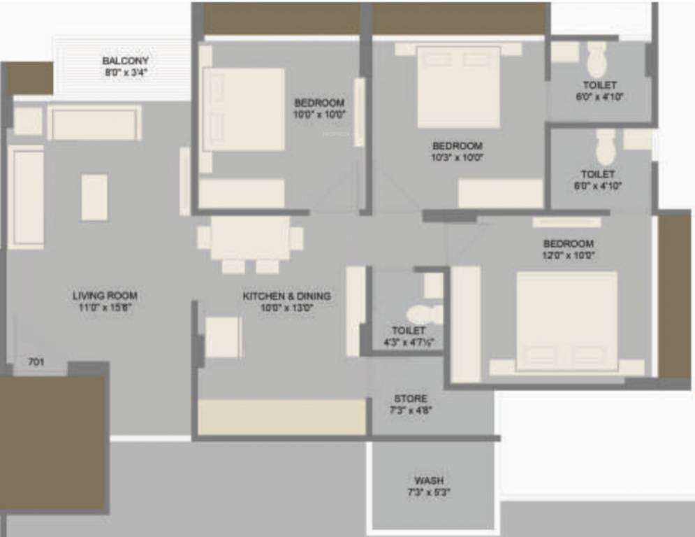  serene 1 Floor Plan Floor Plan