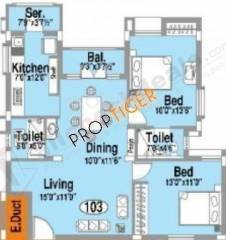 Doshi Etopia 1 (2BHK+2T (1,190 sq ft) 1190 sq ft) Doshi Etopia 1 (2BHK+2T (1,190 sq ft) 1190 sq ft)