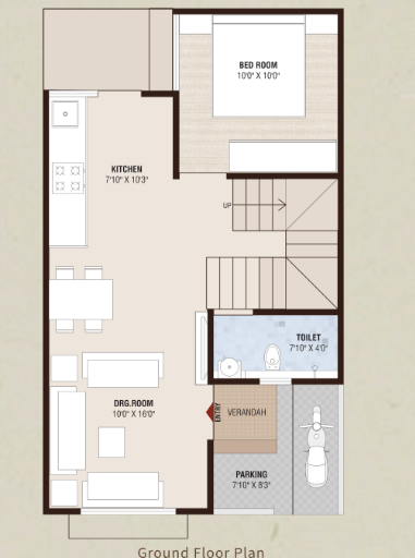  villa Floor Plan Ground Floor Plan