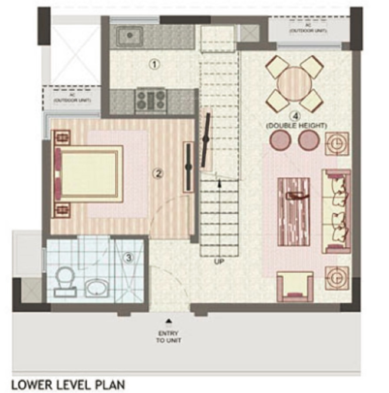 wish town klassic Floor Plan Lower Level Duplex Plan