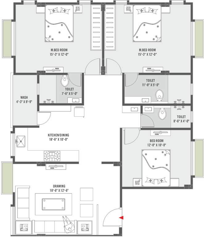  tulip residency Floor Plan Floor Plan