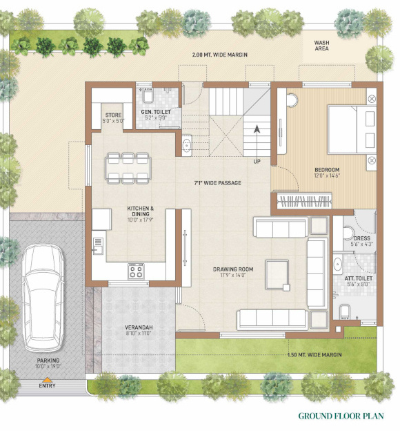  burj mastana Floor Plan Ground Floor Plan