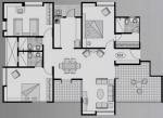 Mittal Builders Mittal Crest Floor Plan (3BHK+3T)