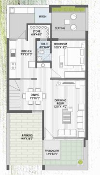  villas Floor Plan Ground Floor Plan