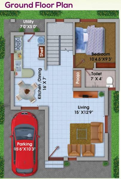  manor-villa Floor Plan Ground Floor Plan