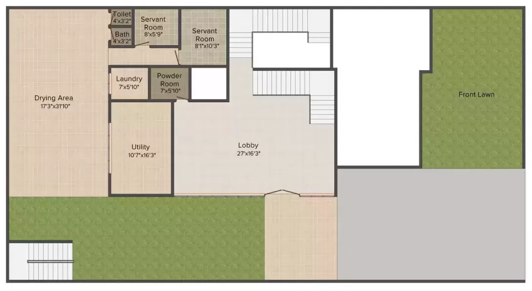  villa 2 Floor Plan Ground Floor Plan