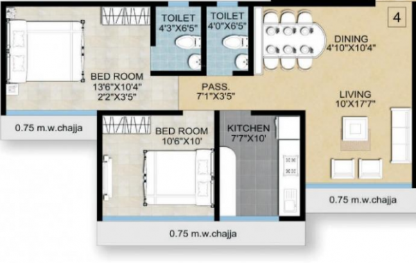  heights Floor Plan Floor Plan