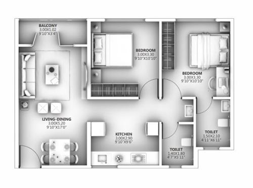  gg-town-wagholi-pune Floor Plan Floor Plan