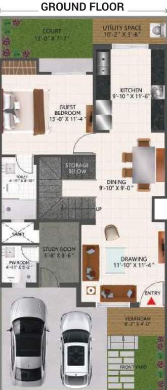  geeta phase ii Floor Plan Ground Floor Plan