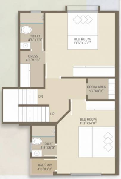  bunglows Floor Plan First Floor Plan