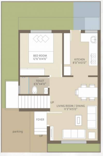 bunglows Floor Plan Ground Floor Plan