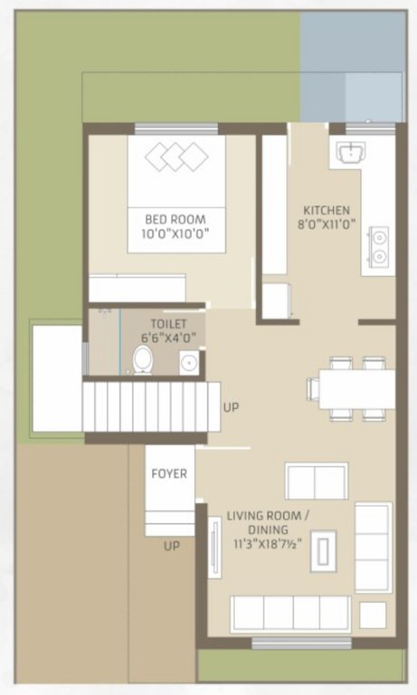  bunglows Floor Plan Ground Floor Plan