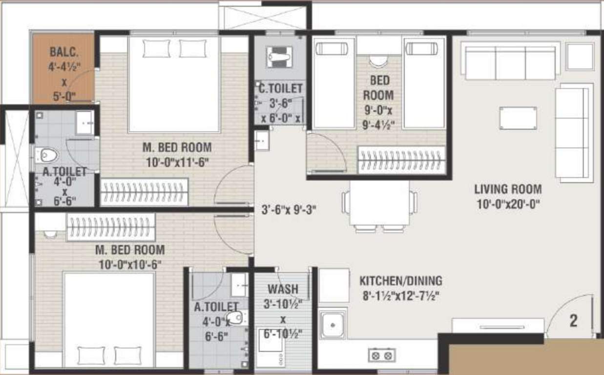  heights Floor Plan Floor Plan
