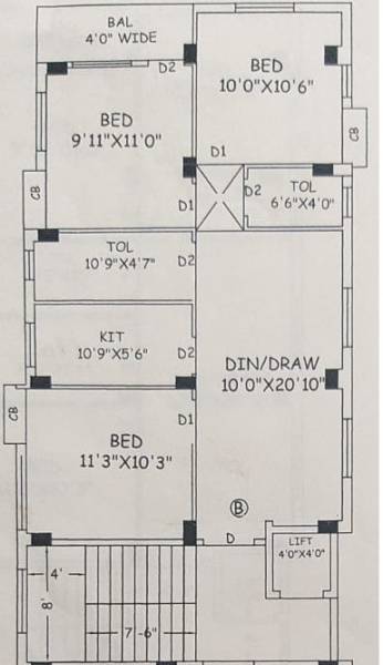  biswanath-apartment Floor Plan Floor Plan