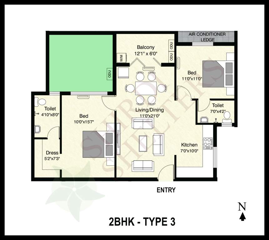  whitefield mudra phase iv Floor Plan Floor Plan