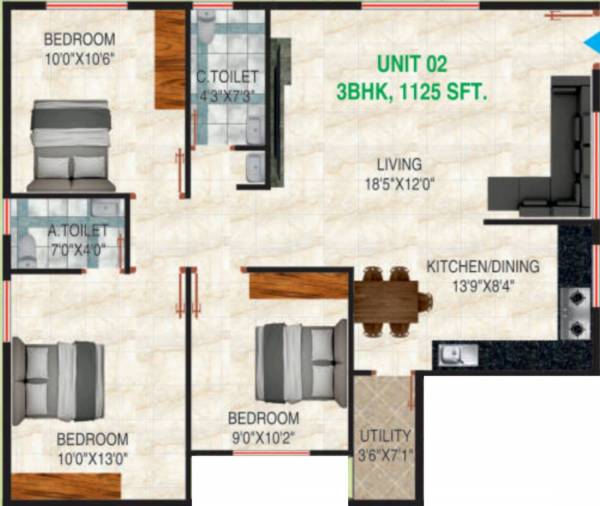  tulasi-brindavan Floor Plan Floor Plan
