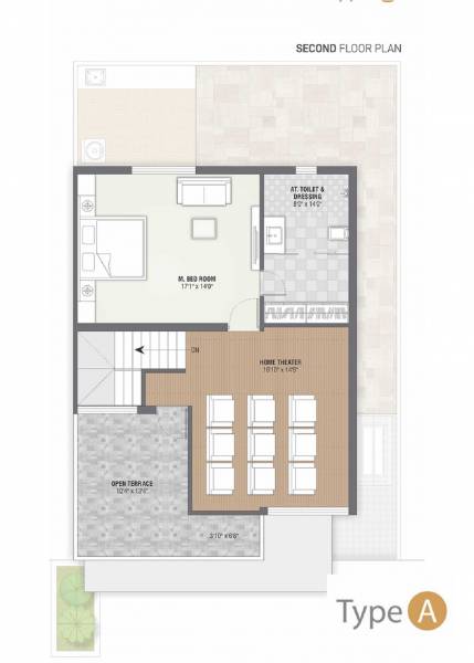  villa Floor Plan Second Floor Plan
