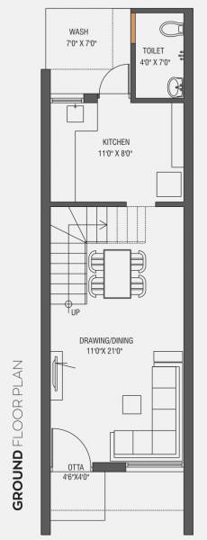  lake-view-green-bunglows Floor Plan Ground Floor Plan