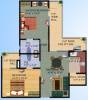 Ajnara Gen X (2BHK+2T (1,105 sq ft) 1105 sq ft)