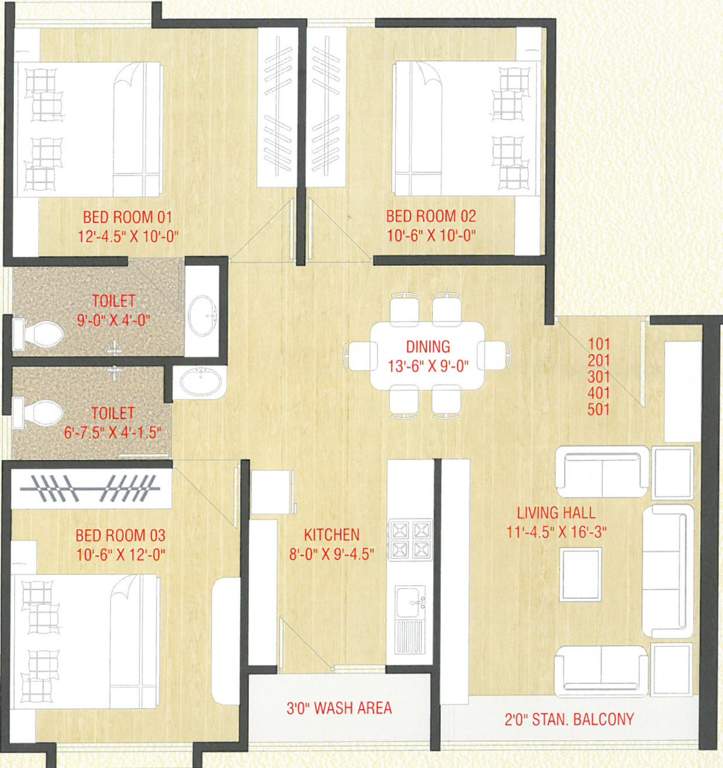 miran residency Floor Plan Floor Plan