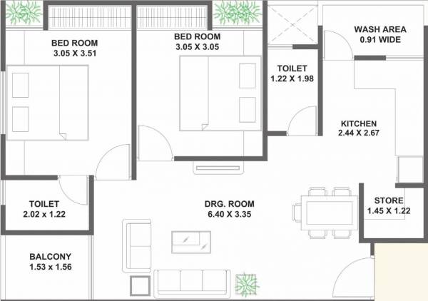 Floor Plan samruddhi-heights Floor Plan Floor Plan