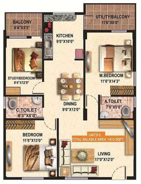  daffodils Floor Plan Floor Plan