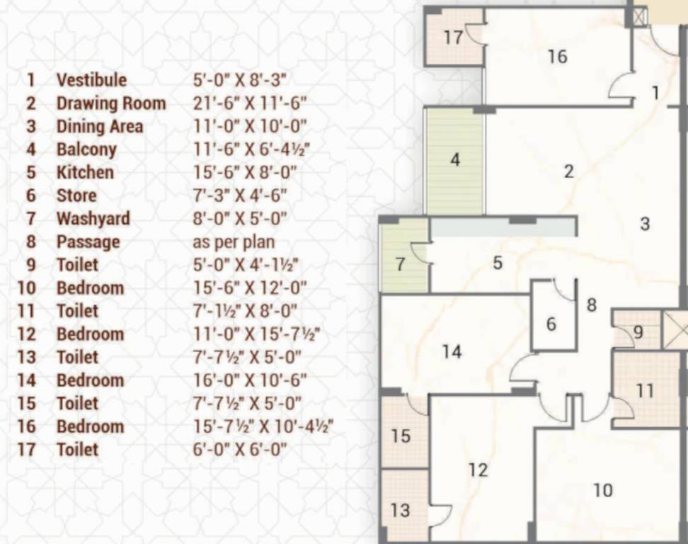  arshad elegance Floor Plan Floor Plan