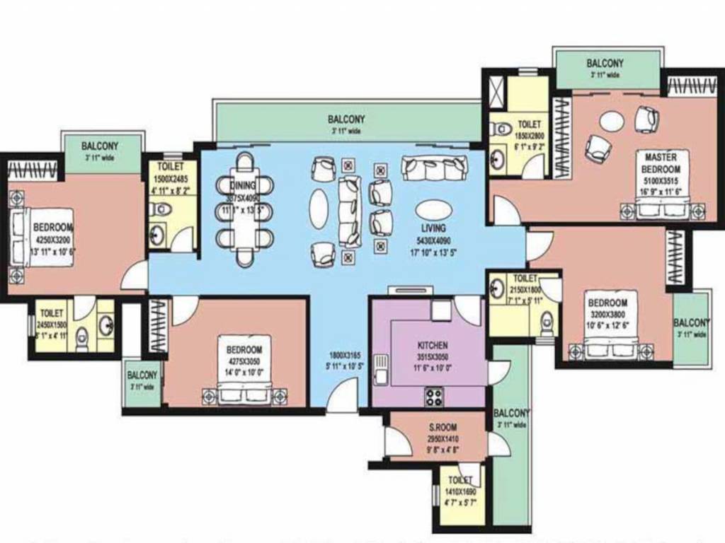 Floor Plan dlf capital greens phase ii Floor Plan Floor Plan