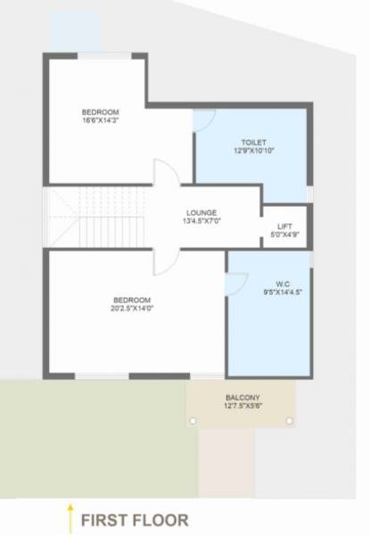  vrundavan-villa Floor Plan First Floor Plan