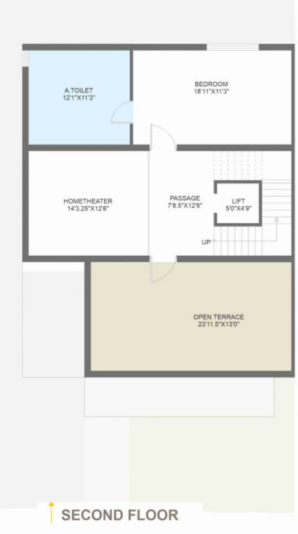  vrundavan villa Floor Plan Second Floor Plan