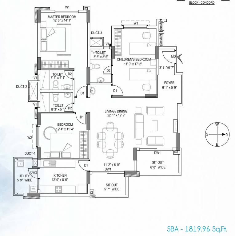 symphony concord tower Floor Plan Floor Plan