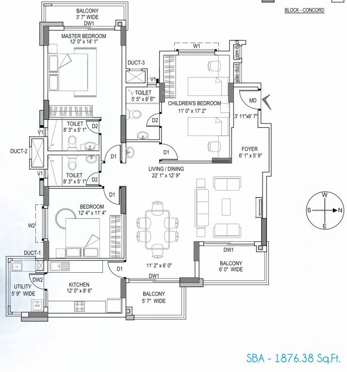  symphony concord tower Floor Plan Floor Plan