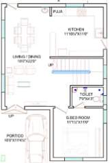 praveens crystal avenue Floor Plan Ground Floor Plan