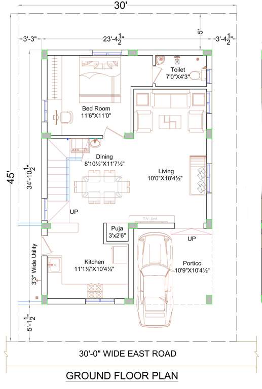  mukka praveens signator Floor Plan Ground Floor Plan