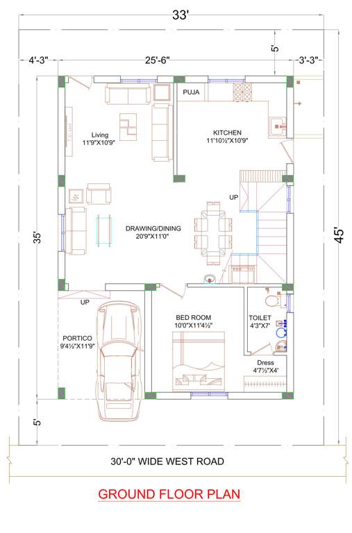  mukka praveens signator Floor Plan Ground Floor Plan