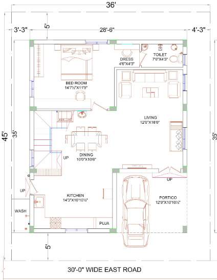 mukka praveens signator Floor Plan Ground Floor Plan