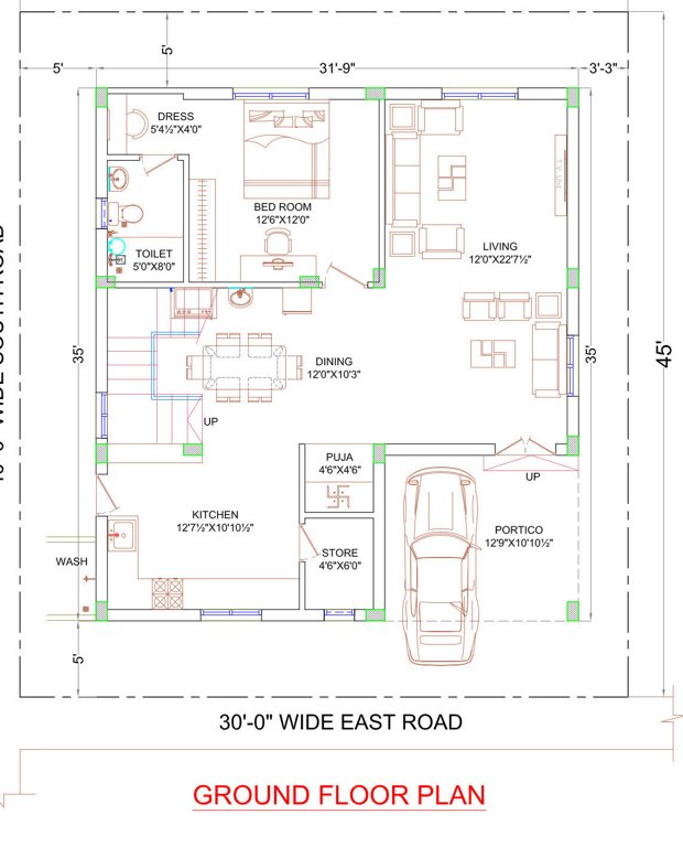  mukka praveens signator Floor Plan Ground Floor Plan