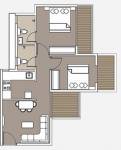  city-centre-ph-1 Floor Plan Lower Level Duplex Plan