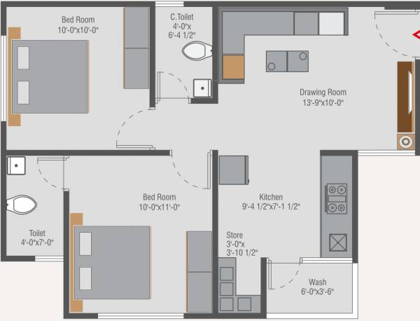  aashirvad-heights Floor Plan Floor Plan